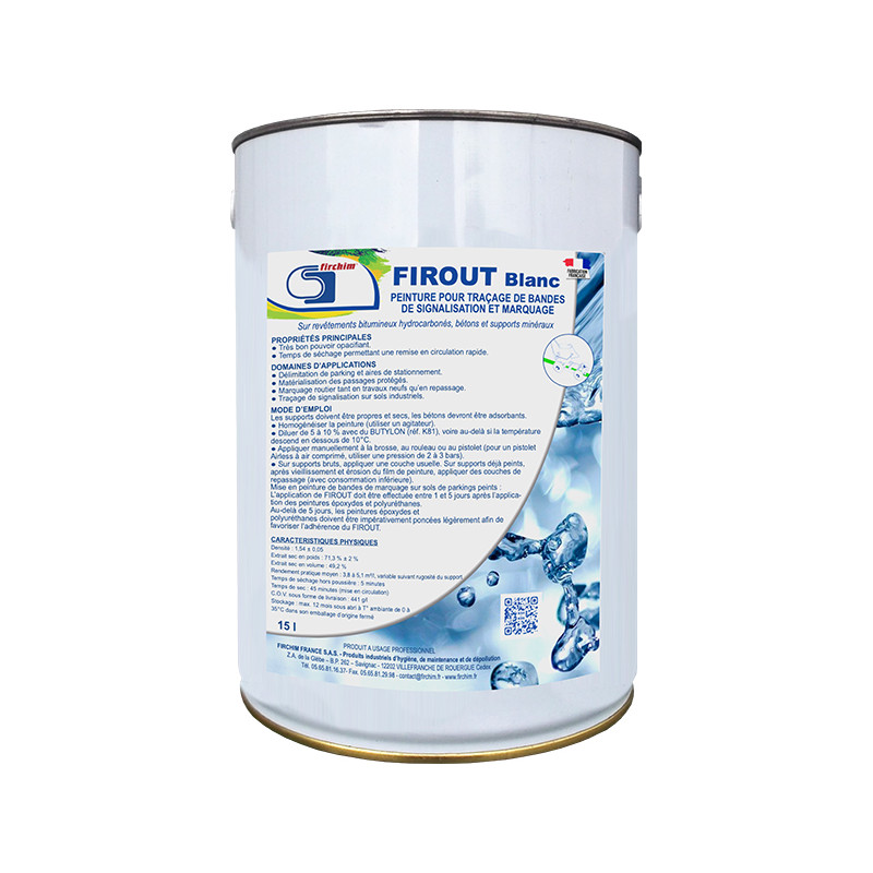 FIROUT BLANC 15 L FIROUT BLANC 15 L