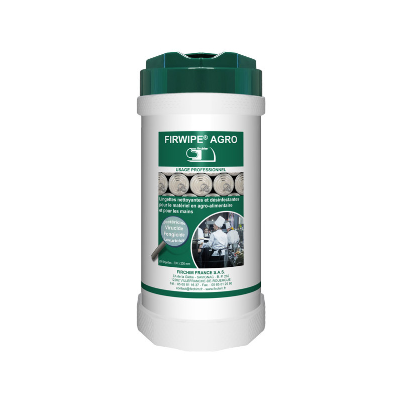 FIRWIPE® AGRO Lingettes désinfectantes agro-alimentaire FIRWIPE® AGRO Lingettes désinfectantes agro-alimentaire